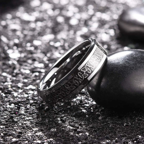 Creative Silver Patch Ring In Stainless Steel For Sale