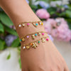 Creative Small Flower Goldplated Stainless Steel Bracelets For Women Jewelry Hand Accessories With Electroplating Processing