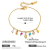 Creative Small Flower Goldplated Stainless Steel Bracelets For Women Jewelry Hand Accessories With Electroplating Processing