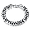 Creative Stainless Steel Cuban Chain Necklace And Bracelet With Square Buckle Geometric Electroplated Unisex Jewelry