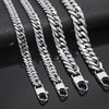 Creative Stainless Steel Cuban Chain Necklace And Bracelet With Square Buckle Geometric Electroplated Unisex Jewelry