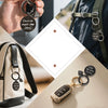 Creative Stainless Steel Round Keychain Pendant Fun Quirky Bag Charm Gift For Mom Personalized Style Award Commemoration Accessory
