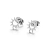Creative Sunflower Geometry Earrings For Women With Silver Needle And Copper Electroplated Casual Fashion Jewelry