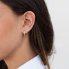 Creative Sunflower Geometry Earrings For Women With Silver Needle And Copper Electroplated Casual Fashion Jewelry