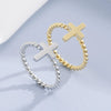 Creative Trend Cross Ring Twist Couple Gift Titanium Steel Geometric Ring