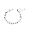Creative Trendy Chain Jewelry Titanium Steel Bracelet For Women With Geometric Pattern And Electroplating Treatment