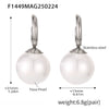 Crescent Shaped Double Layer Necklace And Texturised Bead Earrings Set In Titanium Steel With Lapis Lazuite Beads Light Luxury Style Electroplating Process