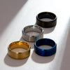 8mm Matte Stainless Steel Men'S Ring Simple Fashion Jewelry Wholesale