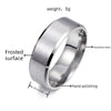 8mm Matte Stainless Steel Men'S Ring Simple Fashion Jewelry Wholesale