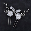 -Style Handmade Bridal Headdress Pearl Flower Twist Bead Hair Comb Hair Pin Suit Wedding Dress Accessories