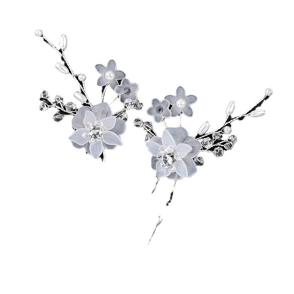 -Style Handmade Bridal Headdress Pearl Flower Twist Bead Hair Comb Hair Pin Suit Wedding Dress Accessories