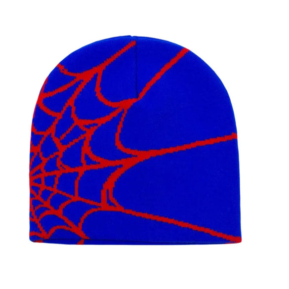 Cross-Border Hot Sale Personalized Pullover Hat Winter European And American Hot Selling Spider Web Jacquard Knitted Hat Men'S And Women'S Warm Hat Cold Hat