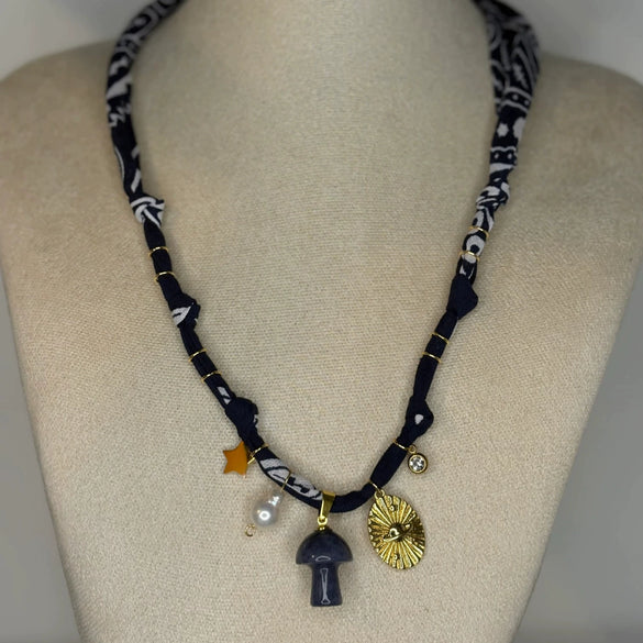 Cross Dopamine Titanium Steel Necklace Bracelet With Star Geometric Pendant Electroplated