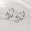 Cross Earrings Copper Simple Electroplated Unisex