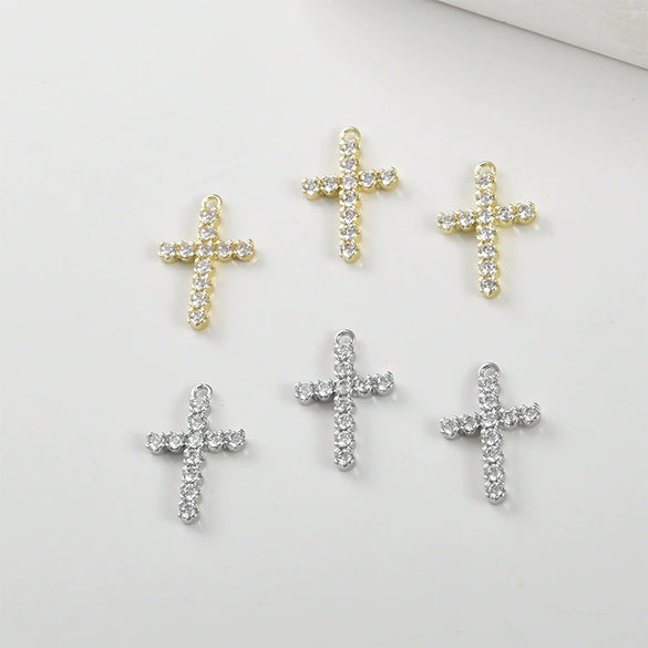 Cross Pendant Jewelry Accessories Copper Electroplating 14K Goldfilled Colorpreserving