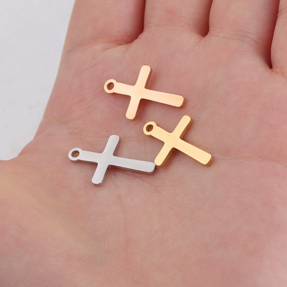 Cross Pendant Stainless Steel Diy Jewelry Accessories Fine Polishing