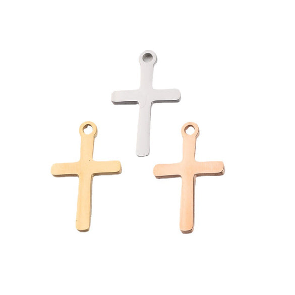 Cross Pendant Stainless Steel Diy Jewelry Accessories Fine Polishing