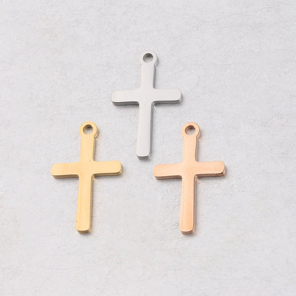 Cross Pendant Stainless Steel Diy Jewelry Accessories Fine Polishing