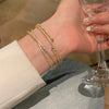 Cross Twisted Inlaid Zircon Copper Open Bracelet High Sense Light Luxury Style