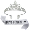 Crown Hairband Metal Hair Accessories With Letters Text Flower Pattern For Party