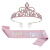 Crown Hairband Metal Hair Accessories With Letters Text Flower Pattern For Party