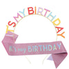 Crown Shoulder Strap Set Zinc Alloy Glitter Cloth Electroplating Bronzing Characters Party Headdress Decoration
