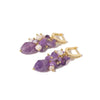 Crystal And Natural Pearl Handmade Geometric Light Luxury Women's Earrings