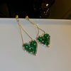 Crystal Colorful Flower Earrings Forest Style For Women