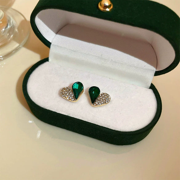 Crystal Colorful Flower Earrings Forest Style For Women