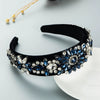Crystal Flower Hair Hoop Headband For Women Sparkling Glass Rhinestone Fashion Accessory With Luxury Street Style