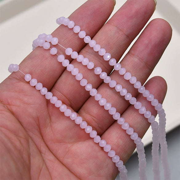 Crystal Glass Round Beads Jewelry Making Material For Bracelet Necklace Earring