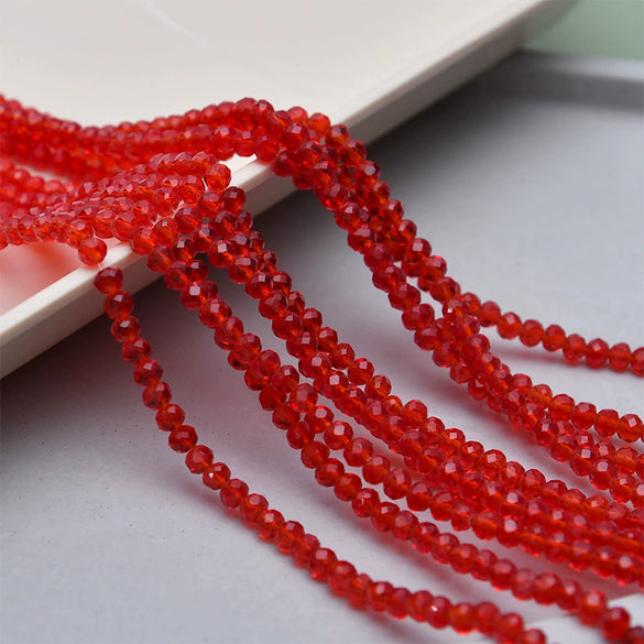 Crystal Glass Round Beads Jewelry Making Material For Bracelet Necklace Earring