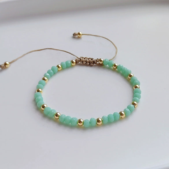 Crystal Handwoven Bracelet For Women In Ins Style