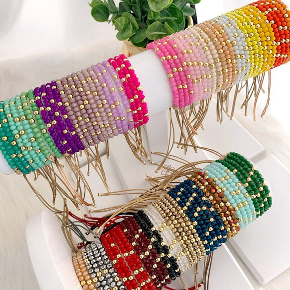 Crystal Handwoven Bracelet For Women In Ins Style