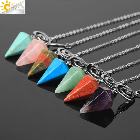 Crystal Quartz Pendulum For Prospecting And Healing With Electroplating Process