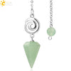 Crystal Quartz Pendulum For Prospecting And Healing With Electroplating Process