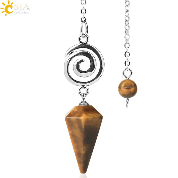 Crystal Quartz Pendulum For Prospecting And Healing With Electroplating Process