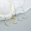 Cuban Chain Hip Hop Necklace S925 Silver Ins Style Geometric Electroplated