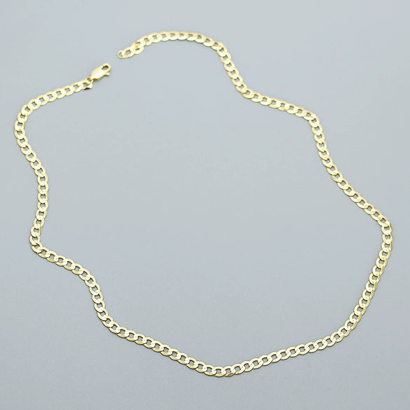 Cuban Chain Hip Hop Necklace S925 Silver Ins Style Geometric Electroplated