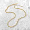 Cuban Chain Necklace Gold Electroplated Simple Street Style