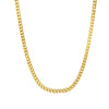 Cuban Chain Necklace Gold Electroplated Simple Street Style