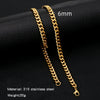 Cuban Chain Necklace Hip Hop Street Culture Wave Pattern Electroplated For Men And Women