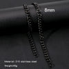 Cuban Chain Necklace Hip Hop Street Culture Wave Pattern Electroplated For Men And Women