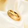 Curved Frosted Tungsten Steel Geometric Ring With Vacuum Plated Finish Simple Unisex Fashion Jewelry Wholesale