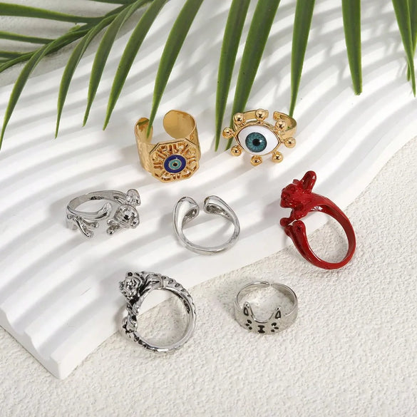 Cute Animal Alloy Unisex Open Rings