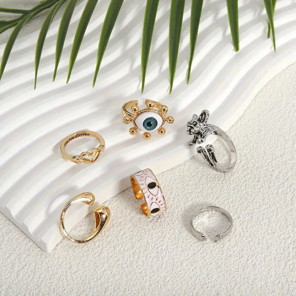 Cute Animal Alloy Unisex Open Rings