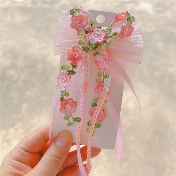 Cute Bow Knot Cloth Hair Clip