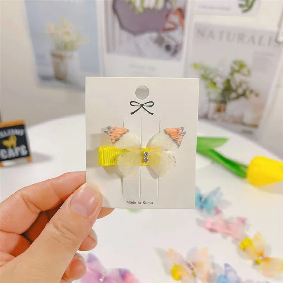 Cute Butterfly Chiffon Hair Clip