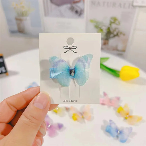 Cute Butterfly Chiffon Hair Clip