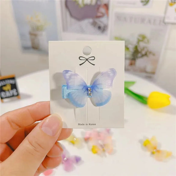 Cute Butterfly Chiffon Hair Clip